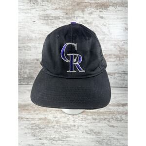 Vintage Colorado Rockies Black Snapback Hat